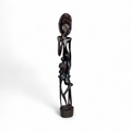 Slender Mother and Child — Ebony Sculpture in Makonde Style