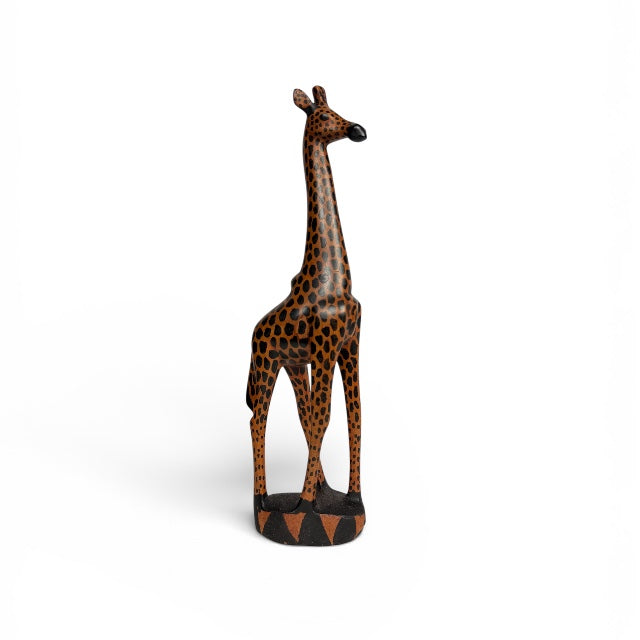 Giraffe — Hand-Carved Wooden Figurine in Safari Style