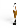 Heron / Ibis — Hand-Carved Wooden Bird Figurine