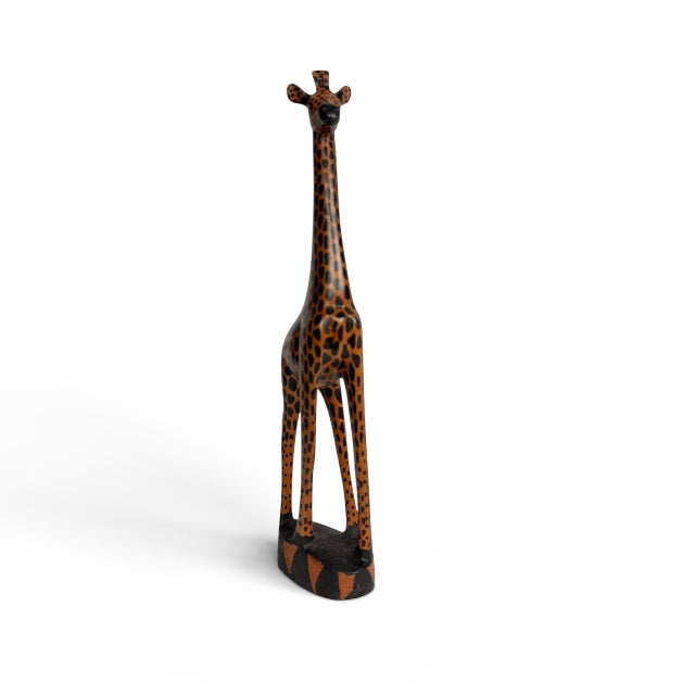 Giraffe — Hand-Carved Wooden Figurine in Safari Style