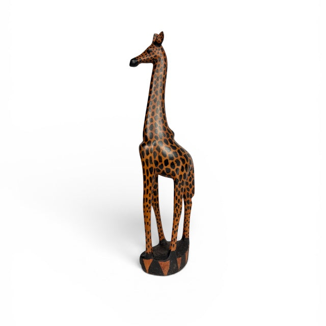 Giraffe — Hand-Carved Wooden Figurine in Safari Style
