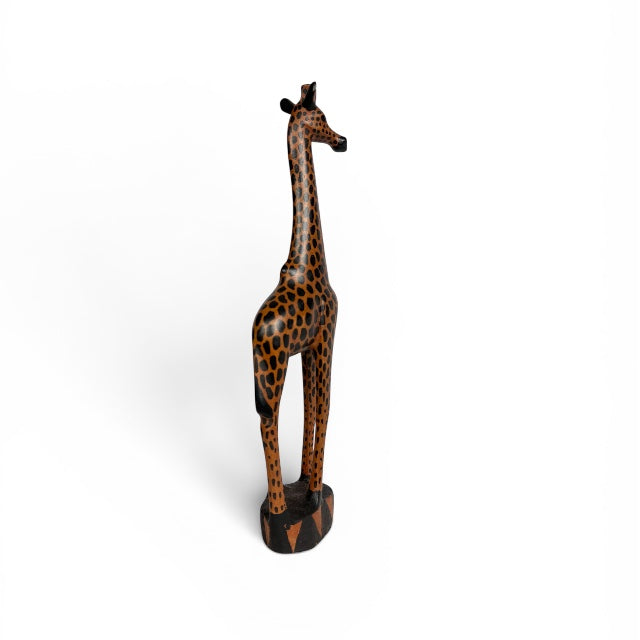 Giraffe — Hand-Carved Wooden Figurine in Safari Style
