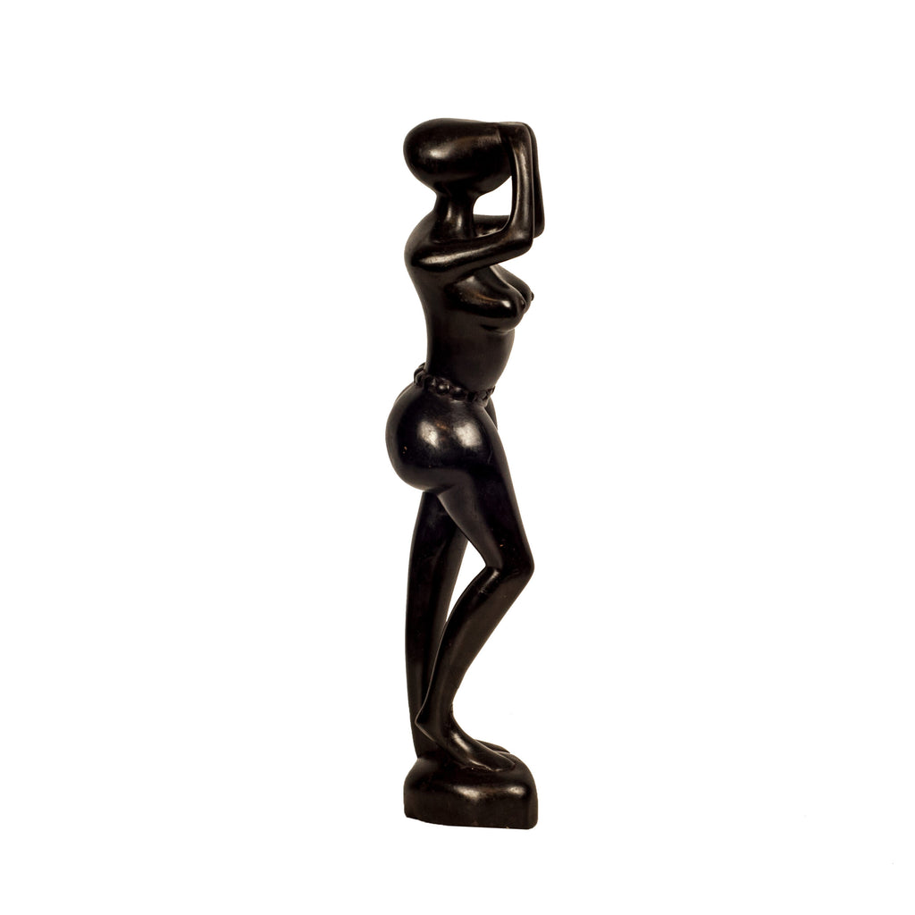 Female Nude — Ebony Wood Sculpture