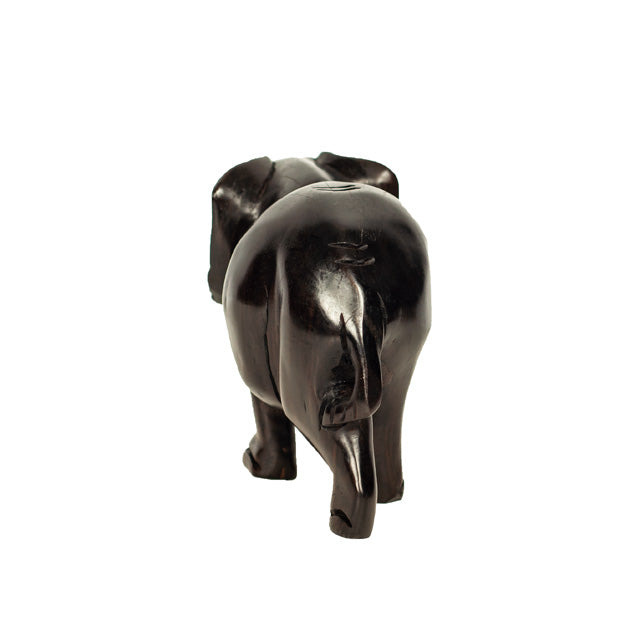 Ebony Elephant Figurine — Wisdom & Serenity