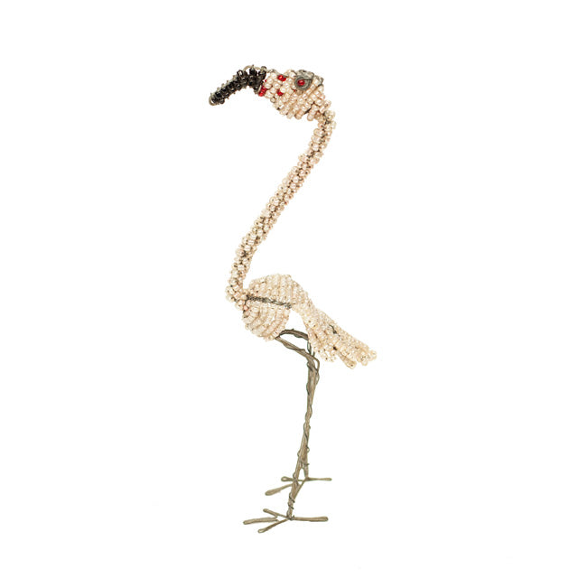Flamingo — African Beaded Figurine