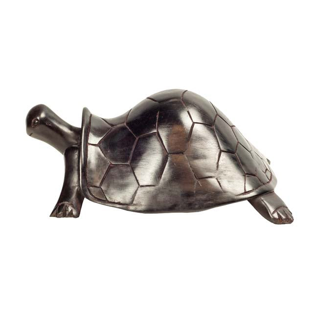 Turtle — Ebony Wood Sculpture