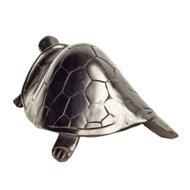 Turtle — Ebony Wood Sculpture